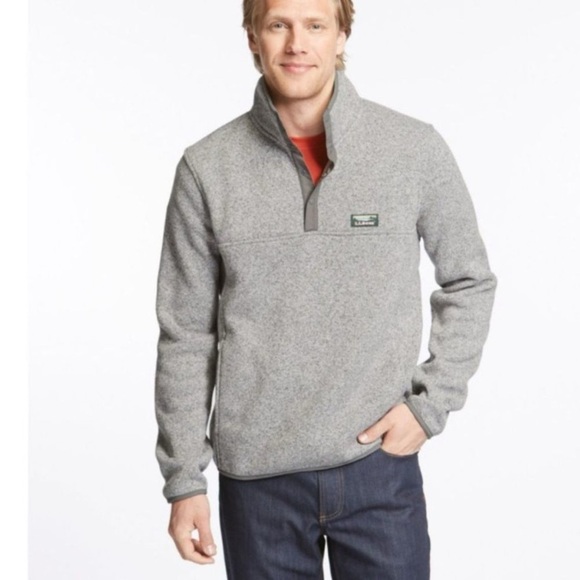 L.L. Bean Other - LLBean Fleece Gray Quarter-Zip Sweater